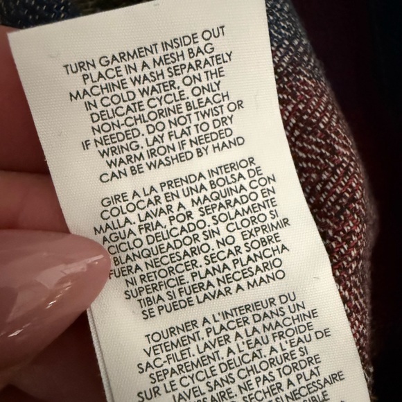 CAbi Multicolor Collage Plaid Utility Zip Up Flannel Jacket Size S Pearl Accents - Picture 12 of 17